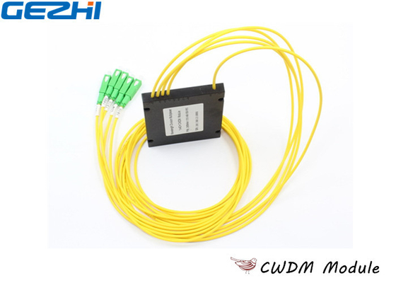 Gli ABS gialli di 1x4 CWDM Mux Demux scrivono 1270 a macchina - lunghezza d'onda 1610nm per la linea monitoraggio