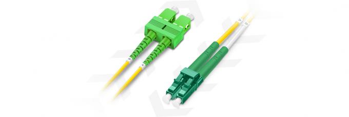 1310/1550nm LC APC a SC APC Duplex OS2 Single Mode PVC 2.0mm Fiber Optic Patch Cable 5