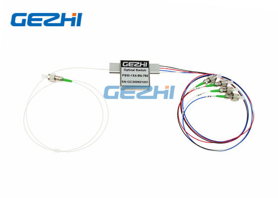 Connettore leggero visibile dei commutatori ottici FC/APC della fibra di 760nm 1x4