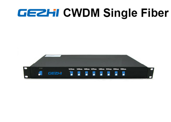 comprare 8 simplex Uni - 1 RU Rack Mount Single Fiber direzionale dei canali CWDM Mux Demux online manufacture