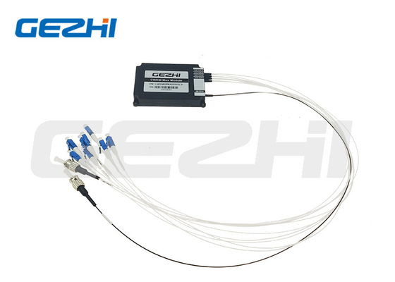 comprare Singolo modulo passivo LC/UPC ST/UPC di WDM CWDM Mux Demux del separatore del multiplexor della fibra 1470~1610nm del centro di 1*8 CWDM con preciso online manufacture