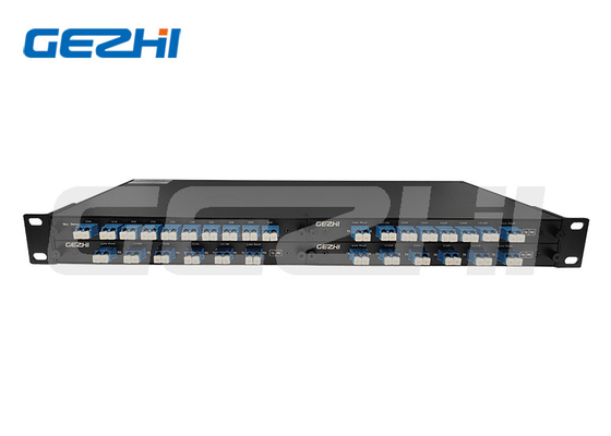 comprare fibra duplex di 100GHz 8Channel DWDM Mux Demux con il monitor e porto a larga banda grigio 1310nm in 4slot 1U Rackmount online manufacture