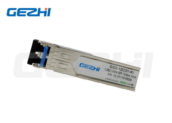 comprare 1.25G Data Rate 1310nm Lunghezza d'onda 40Km Distanza CWDM SFP Modulo di trasmettitore ottico per fibra monomodo fabbricazione online