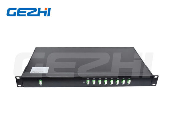 comprare 8 Canali DWDM Mux Demux 1U 19'' Rack Connettore LC/APC Multiplexer a Divisione di Lunghezza d'Onda Densa online manufacture