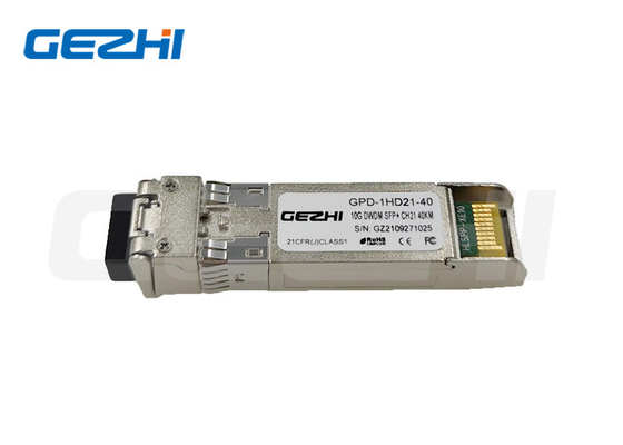 comprare 10G DWDM SFP+ Trasmettitori 40KM 16dB EML C-Band 50GHz 100GHz 200GHz ITU Grid online manufacture
