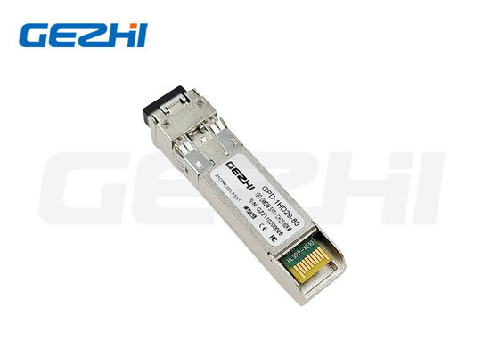 comprare Transceiver ottico SFP+ 10G con distanza di trasmissione di 80 km, monitoraggio diagnostico digitale e velocità dati di 10 Gbps per reti Ethernet fabbricazione online