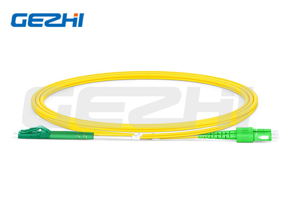 comprare 1310/1550nm LC APC a SC APC Duplex OS2 Single Mode PVC 2.0mm Fiber Optic Patch Cable online manufacture