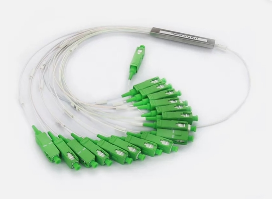 comprare 1x2 PLC SC/APC Fibra ottica Splitter FTTH SM 0.9mm G657A1 1m Fibra ottica PLC Splitter online manufacture