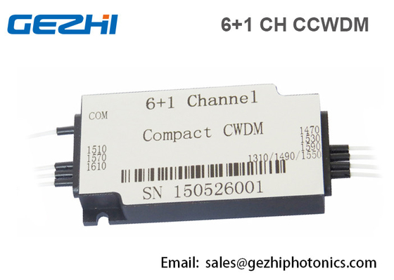 Compatto CWDM 6 + modulo ottico del multiplexor della fibra di 1CH CWDM Mux Demux