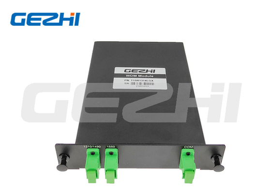 Modulo ottico in GPON, sistema della cassetta del separatore 1310/1490/1550nm LGX di WDM del filtro dal porto di CATV 3 di FTTH
