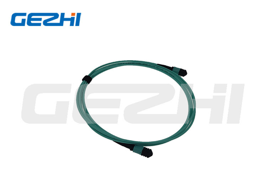 LC OM3 MPO Fiber Optic Patch Cord PVC / LSZH Jacket per Telecom / Data Center