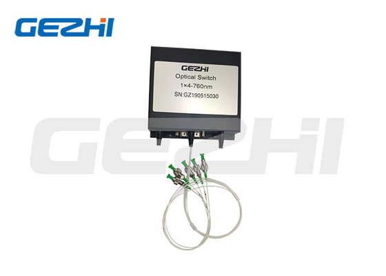 1x4 Switch ottico a fibra con tempo di commutazione veloce lunghezze personalizzate