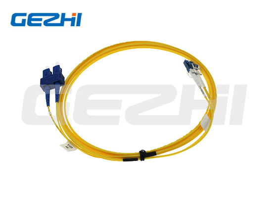 Cavo di toppa della fibra del duplex del centro del PVC 2 LC al cavo della toppa della fibra dello Sc per FTTH