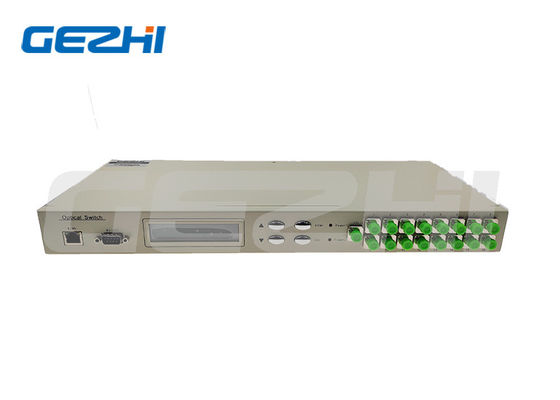 1x16 Rackmount Optical Switch con RS232 e Ethernet Interface per comunicazioni sicure di lunghezza d'onda 850~1650nm