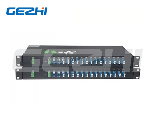 16 canali Dual Fiber DWDM Mux Demux 1U Rack Mount LC UPC