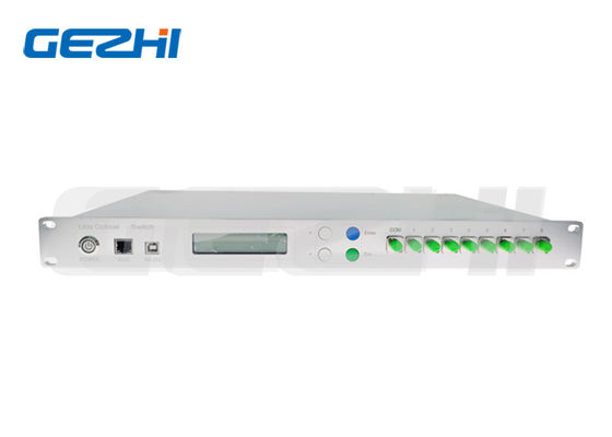 Switch ottico RS232 ed Ethernet Rackmount 1xN (N≤8) con intervallo di lunghezze d'onda 1260~1650nm