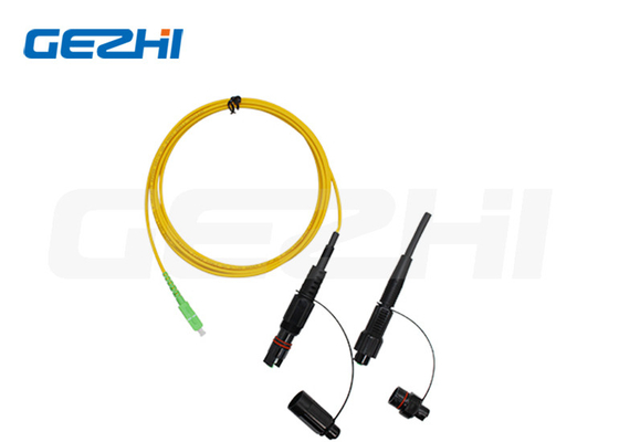 SC 9/125μm cordone di patch impermeabile a fibra ottica simplex