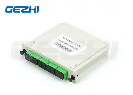 Separatore PLC a fibra ottica a cassetta monomodale G657A1 LGX 1x8 SC/APC in FTTx