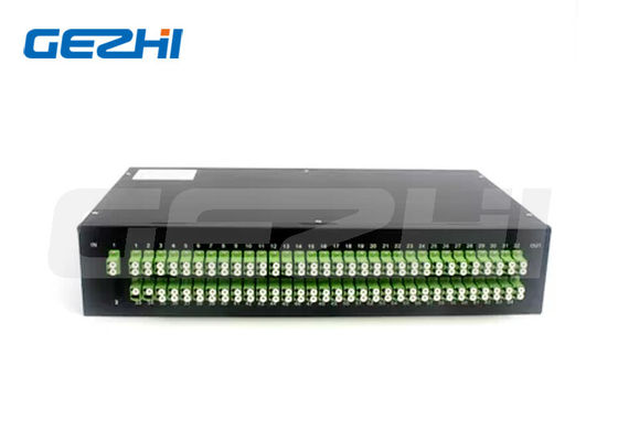 1x128 Splitter PLC Rack Mount a Bassa Perdita di Inserzione per Reti in Fibra Ottica