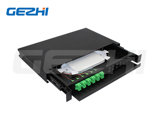 LCUPC SCUPC 1U ODF Dispositivo di distribuzione ottica Slide Scaricabile 24 Core Fibra Ottica Box