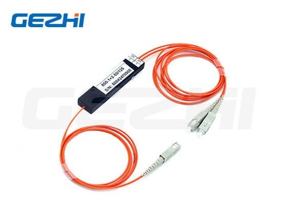 FTTX Multimode Fiber Optic Splitter 62.5/125um 650nm 50/50 Coupling Ratio FBT Coupler per reti GPON