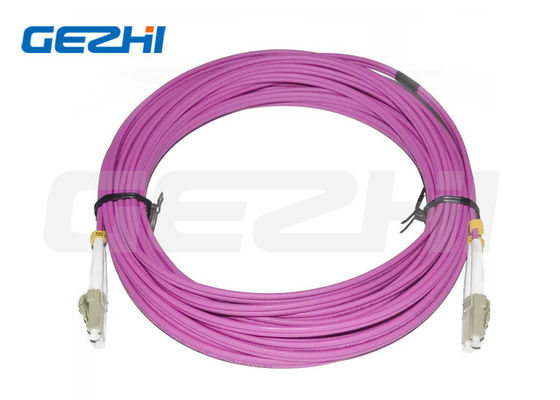 Materiale PVC Cordone di patch in fibra ottica lunghezza 10 metri LC DX MM 2.0 diametro per CATV