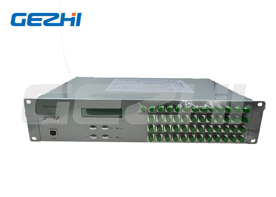 Alta stabilità FSW 1x48 Fibra Ottica Switch 19 pollici 2U Rackmount 1260~1650nm Single Mode