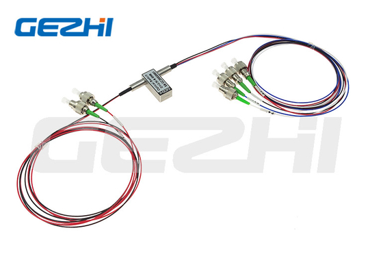 Doppio interruttore ottico 1x2 otto-meccanico doppio connettore 1X2 LC/UPC o SC/UPC