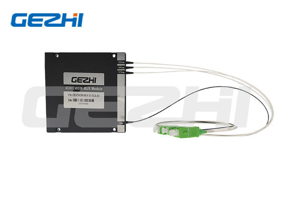 Modulo CWDM ottico 3CH MUX DEMUX per reti 5G con gamma di lunghezza d'onda 1270-1610 nm