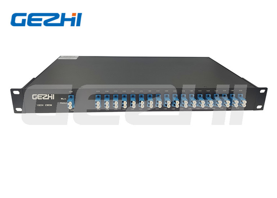 Modulo CWDM 18CH Mux Demux CWDM 16 Ch Multiplexer a doppia fibra 1U 19'