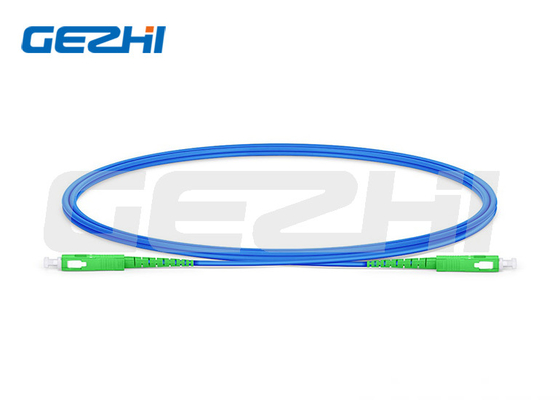 1m SC APC a SC APC Simplex OS2 Single Mode Indoor Armored PVC (OFNR) 3,0mm Fiber Optic Patch Cable