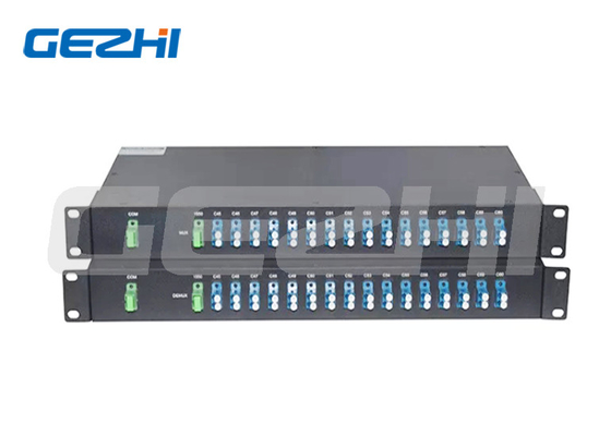 16 canali C21-C36 FMU a doppia fibra 1U Montaggio rack, porta di espansione LC/UPC DWDM Mux Demux