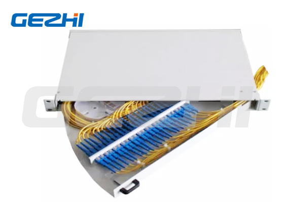 19 pollici 1U Side Pull Out Rack Mount Fiber Optic Patch Panel per Data Center Network Wireless Lan