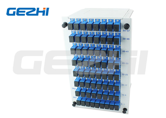 Modulo di inserimento in plastica di tipo cassetta 1*64 PLC Splitter 130*101*206mm