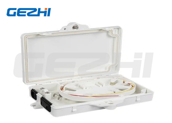 1*2 Mini Tipo Splitter 2 Core Fibra Ottica Termination Box con 25KG Adapter Capacità 2pcs