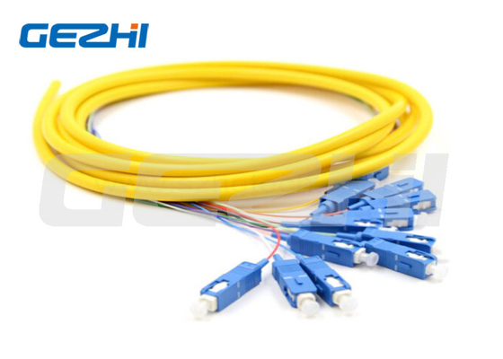 OFNP Jacket 6Cores/12Cores SM SC Cavo di distribuzione in fibra ottica a coda di porcellana Multimodo Cavo in fibra ottica