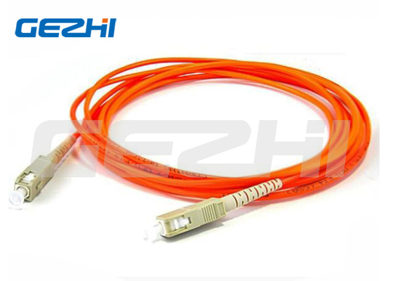 SC Style SX/DX MM Orange Fiber Optic Cable Patch Cord con ripetibilità ± 0,1 dB