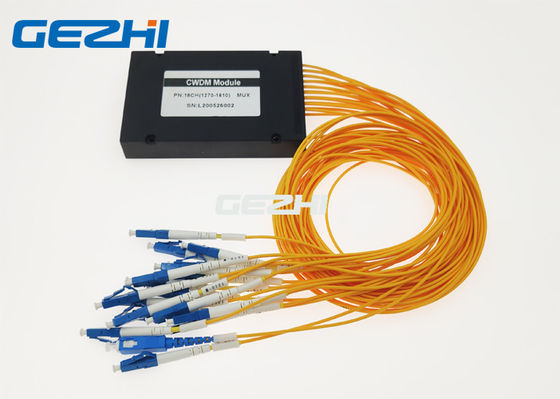 Wavelength Division Multiplexing grezzo del contenitore 1610nm 1x18 CWDM di ABS