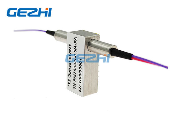Polarizzazione dei commutatori ottici 780nm della fibra di FC/APC 1x2 PM